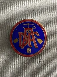 Original emaljenål fra dansk arbejder forbund (1930’erne) - i mint stand