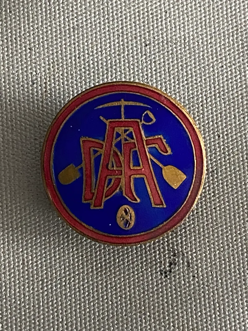 Original emaljenål fra dansk arbejder forbund (1930’erne) - i mint stand