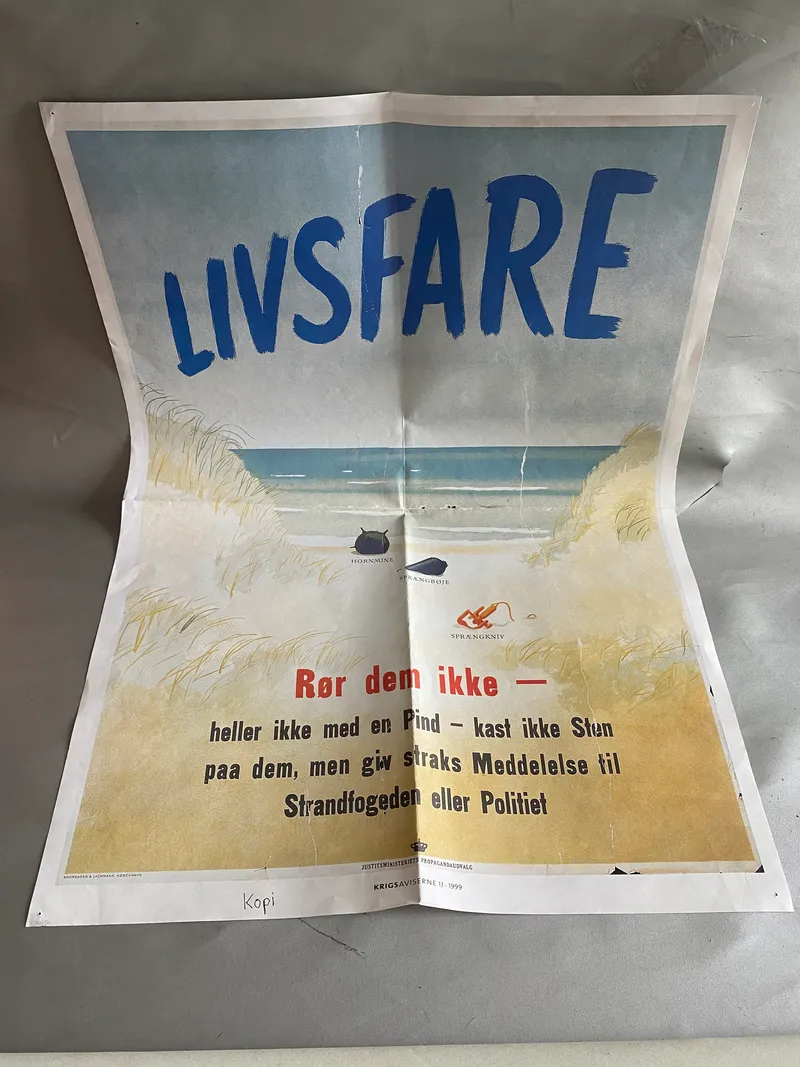 “Livsfare” plakat - genoptryk