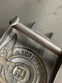 Waffen-SS bæktespænde - veludført Postwar