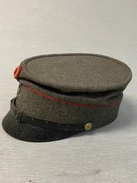 Original dansk model 1915 kepi - flot stemplet og dateret