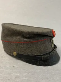 Original dansk model 1915 kepi - flot stemplet og dateret
