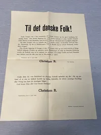 Original dansk spiseseddel - ww2