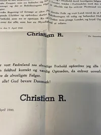 Original dansk spiseseddel - ww2