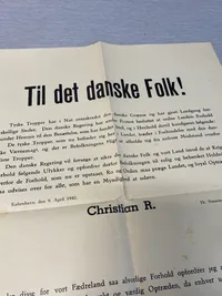 Original dansk spiseseddel - ww2
