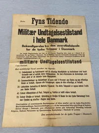 Original dansk spiseseddel - ww2