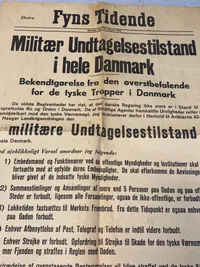 Original dansk spiseseddel - ww2