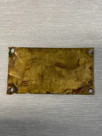 Originalt engelsk skilt fra 1941 - broad arrow stemplet