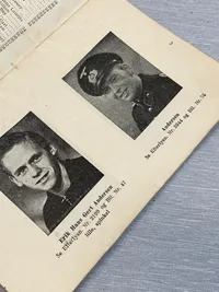 Sjælden originalt efterlysnings hæfte på danske SS’ere, krigsforbrydere mm.