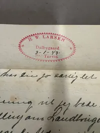 2 originale breve fra medlem af Landbrugernes Sammenslutning der var en del af det Danske Nazist parti