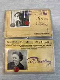 Originale ID kort - WW2. Bemærk kortet til vaabenarsenalet