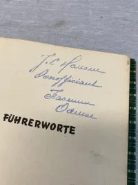 Originalt eksemplar af Führerworte