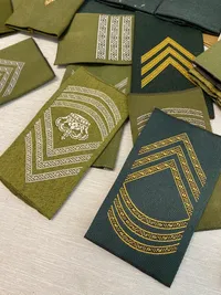 Stor samling danske skulderstropper