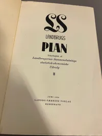 Sjældent hæfte fra Landbrugernes Sammenslutning der var en del af det Danske Nazist parti
