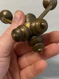 Lysestager lavet af ww2 mønter