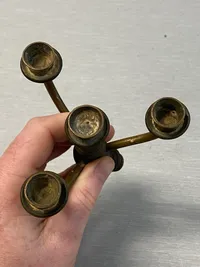 Lysestager lavet af ww2 mønter
