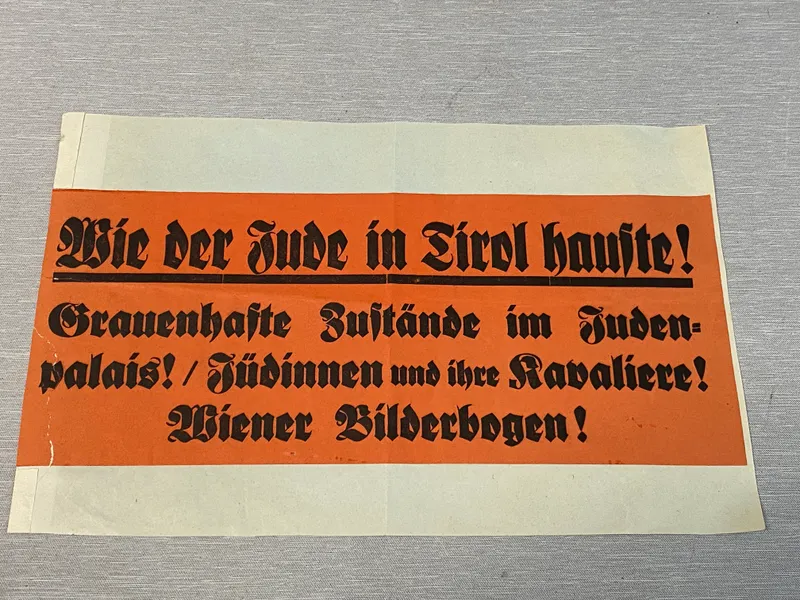 Sjælden original antijødisk propaganda