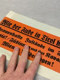 Sjælden original antijødisk propaganda