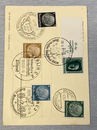 Originalt tysk postkort med AH - ww2