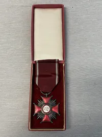 Original polsk medalje med æske