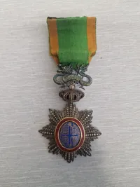 WW1 ERA VIETNAM IMPERIAL ORDER OF THE DRAGON OF ANNAM KNIGHT GRADE MEDAL RARE
