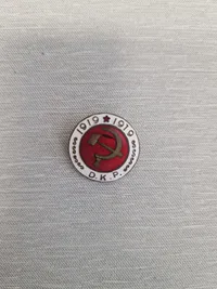 Original Tidlig Dansk DKP pin