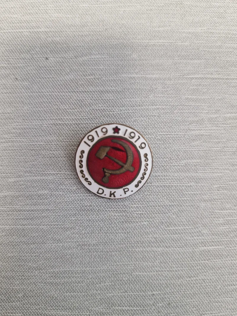 Original Tidlig Dansk DKP pin