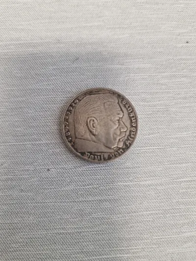 Original Tysk 5 Reichmark 1934