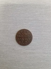 Original Dansk 1/2 skilling 1771