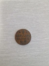Original Dansk 1/2 skilling 1771