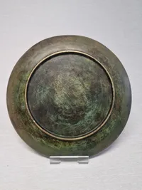Originalt kæmpe Christin X fad bronze