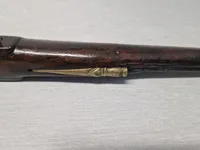 Original 17 tals flintepistol med guldindlæg