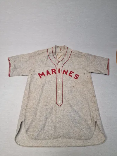Original WW2 trøje for USMC Baseball team, ekstremt sjælden