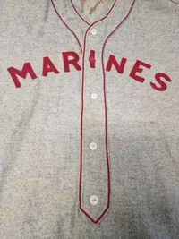 Original WW2 trøje for USMC Baseball team, ekstremt sjælden