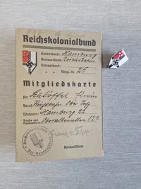 Originalt Tysk ID med pin