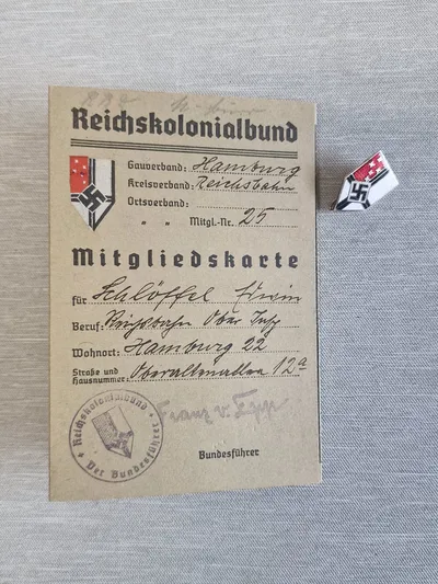 Originalt Tysk ID med pin