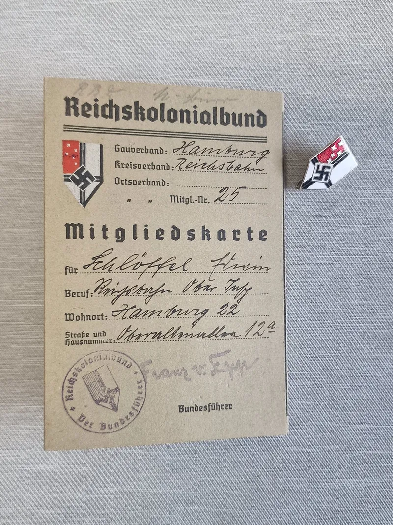 Originalt Tysk ID med pin