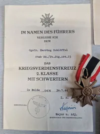Originalt lot fra Tysk panserjæger der faldt i Rusland WW2