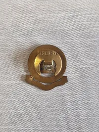 original pin livsvarigt medlem af The Buffs, givet til Dansker der var i Allieret tjeneste under WW2
