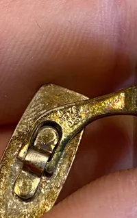 Originale Esso manchetknapper af sterlingsølv