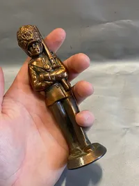 Dansk garder figur af bronzelegering