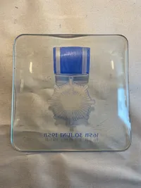 Livgarde glas plakette