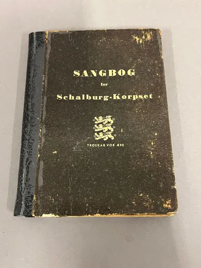 Ekstrem sjælden original sangbog fra  Schalburgkorpset