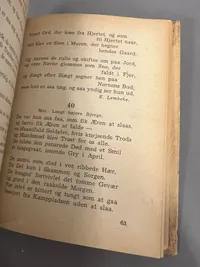 Ekstrem sjælden original sangbog fra  Schalburgkorpset