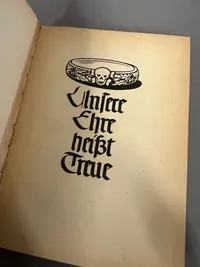 Original sjælden SS sangbog brugt af Danske frivillige
