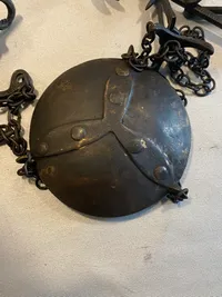 Originalt sydeuropæisk krudthorn og vægt