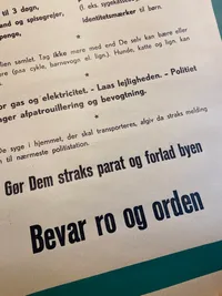 Original evakueringsplakat
