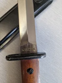Sjælden original Madsen M/47 eksport bajonet