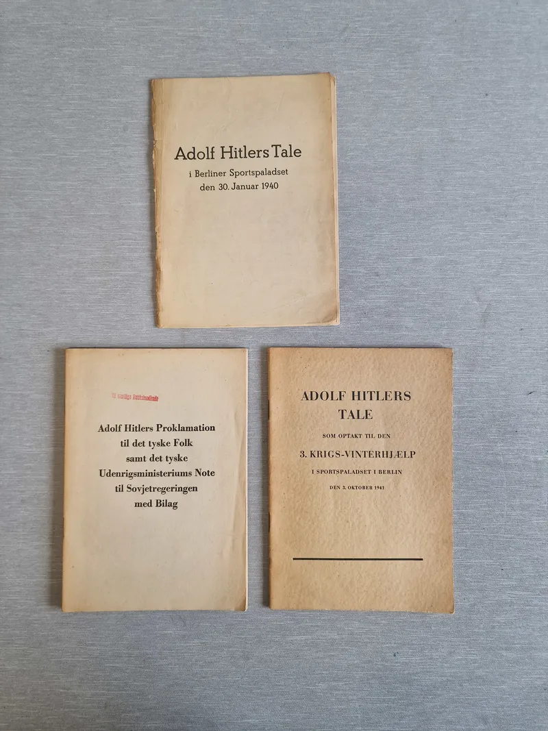 Samling originale taler af Adolf Hitler