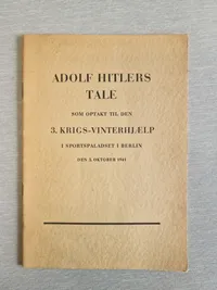 Samling originale taler af Adolf Hitler